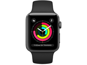 Apple Watch Series 3 GPS - 38mm Space Grey Aluminium Case with Black Sport  Band (MTF02X/A) | Centre Com : Best PC Hardware Prices!