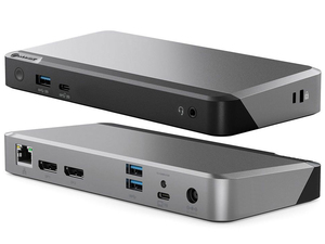 Docking Station Dual Monitor Adapter Officeworks Alogic MX2 USB-C