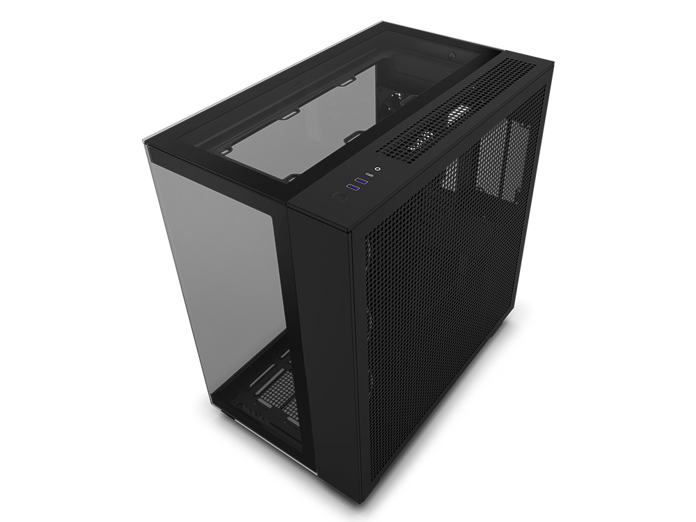 NZXT H9 Elite Premium DualChamber MidTower Airflow Case Matte Black