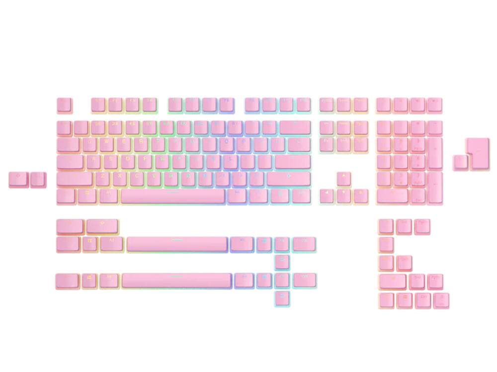 Glorious Aura Puddingstyle Keycaps V2 (145 Keys) Pixel Pink