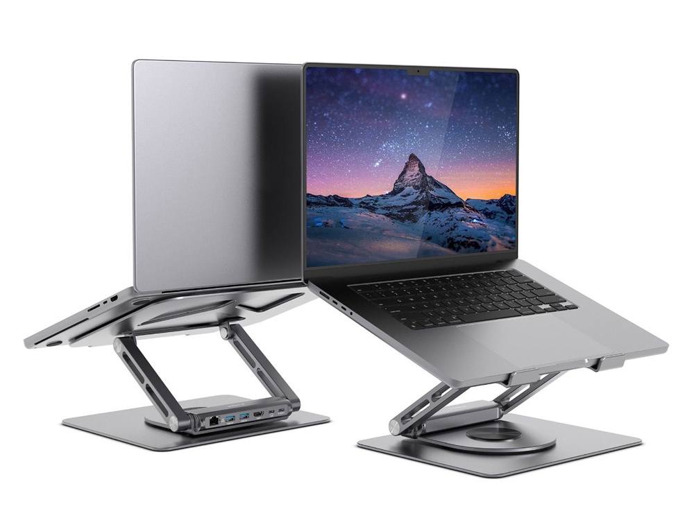 MBeat Stage S12 Rotating Laptop Stand with USB-C Docking Station | MB ...