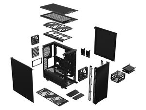 PCケース(自作PC用) Fractal Design Define 7 Compact Black Define 7 Compact Dark Tempered Glass — Fractal Design