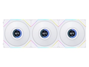 TL WIRELESS LCD 120 3pack リバースブレード ホワイト Lian-Li UNI