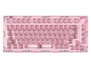 （美品）Monsgeek akko ice75 Akko crystal pro AKKO MONSGEEK ICE75 BLUE - HOT SWAPPABLE CRYSTAL PRO KEYBOARD