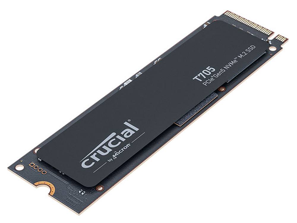 内蔵型SSD Crucial T705 1TB PCIe Gen5 NVMe M.2 SSD Crucial T705 1TB PCIe Gen5 NVMe M.2 SSD with heatsink