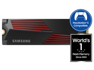 Samsung 990 PRO 4TB PCIe 4.0 M.2 NVMe SSD with Heatsink - Solid