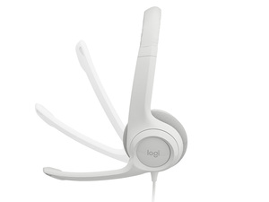 Logitech H390 USB Headset with Noise-Canceling Mic Off-white