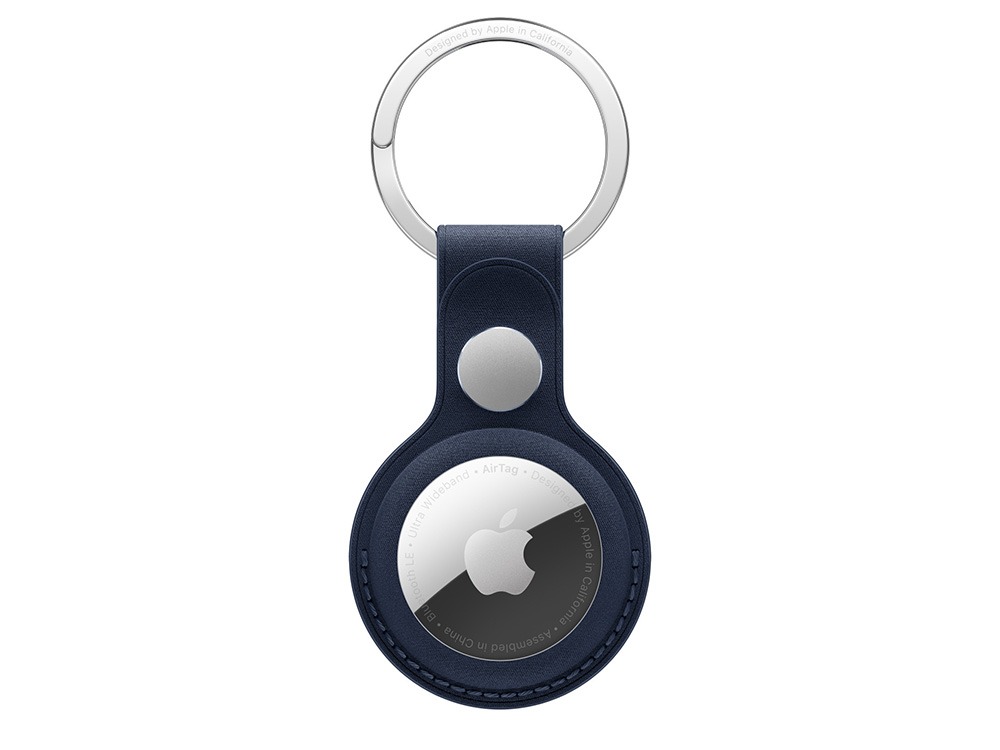 純正Apple AirTag FineWoven Key Ring 4セット AirTagファインウーブンキーリング - ブラック - Apple（日本）