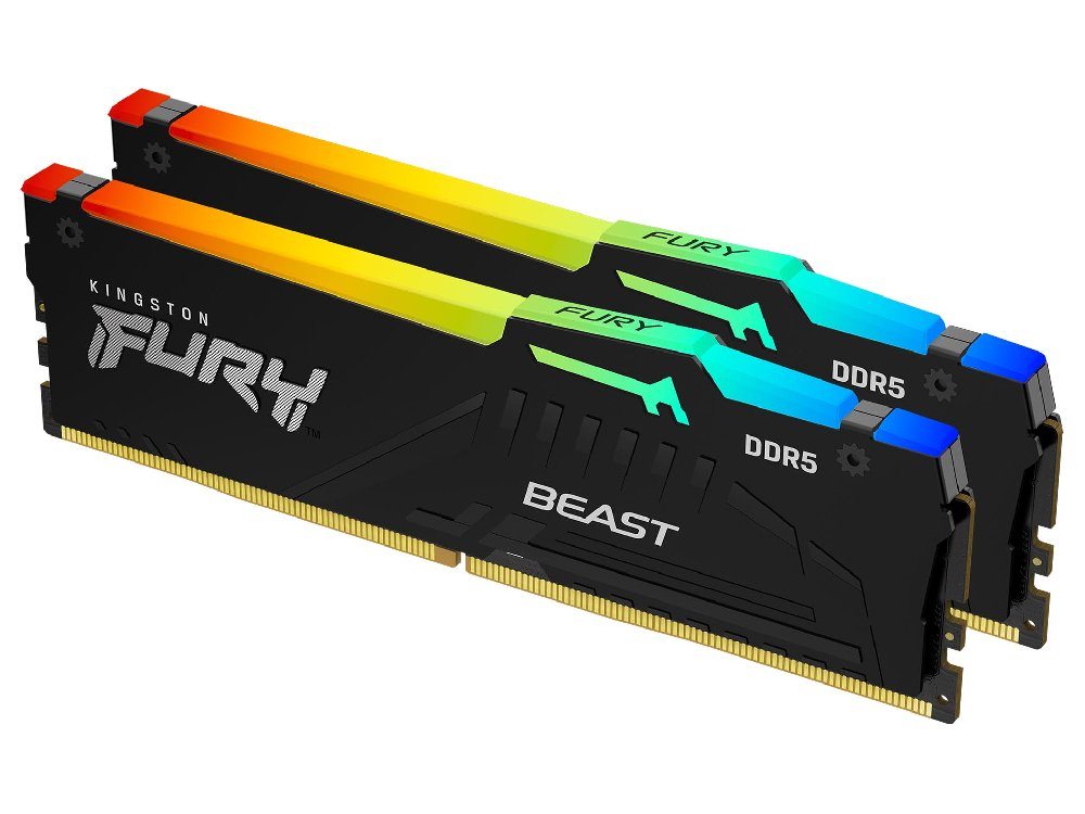FURY Beast DDR5 32GB 6000Mhz 16*2枚組 Kingston Fury Beast DDR5 RGB 32GB (2 x 16GB) 6000MHz CL36