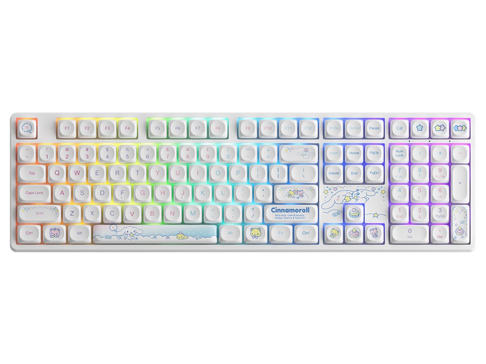 AKKO CINNAMOROLL 5108B Plus RGB Tastiere meccaniche Bluetooth MOA PBT Tastiera EUR 180,60