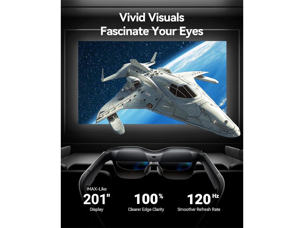 TCL RayNeo Air 2s AR/XR 1080P 120Hz Smart Glasses [TCL Rayneo Air 2s]