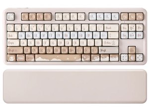 YUNZII B87 QMK/VIA Hot-Swap Cocoa Cream V2 Switch Mechanical