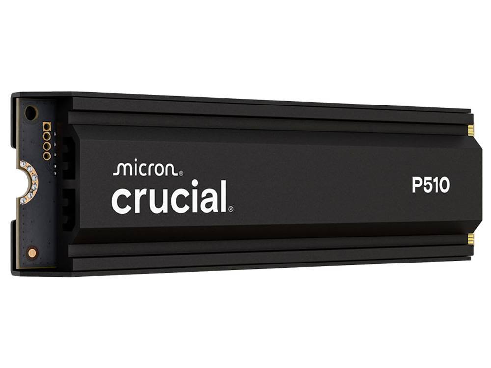 Crucial P510 2TB PCIe Gen5 NVMe 2280 M.2 SSD with Heatsink
