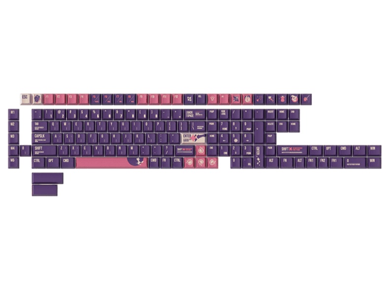 Set Keycap A Tema Barista Per Tastiera Meccanica – PBT Dye Sub, Profilo Cherry - Foto 6
