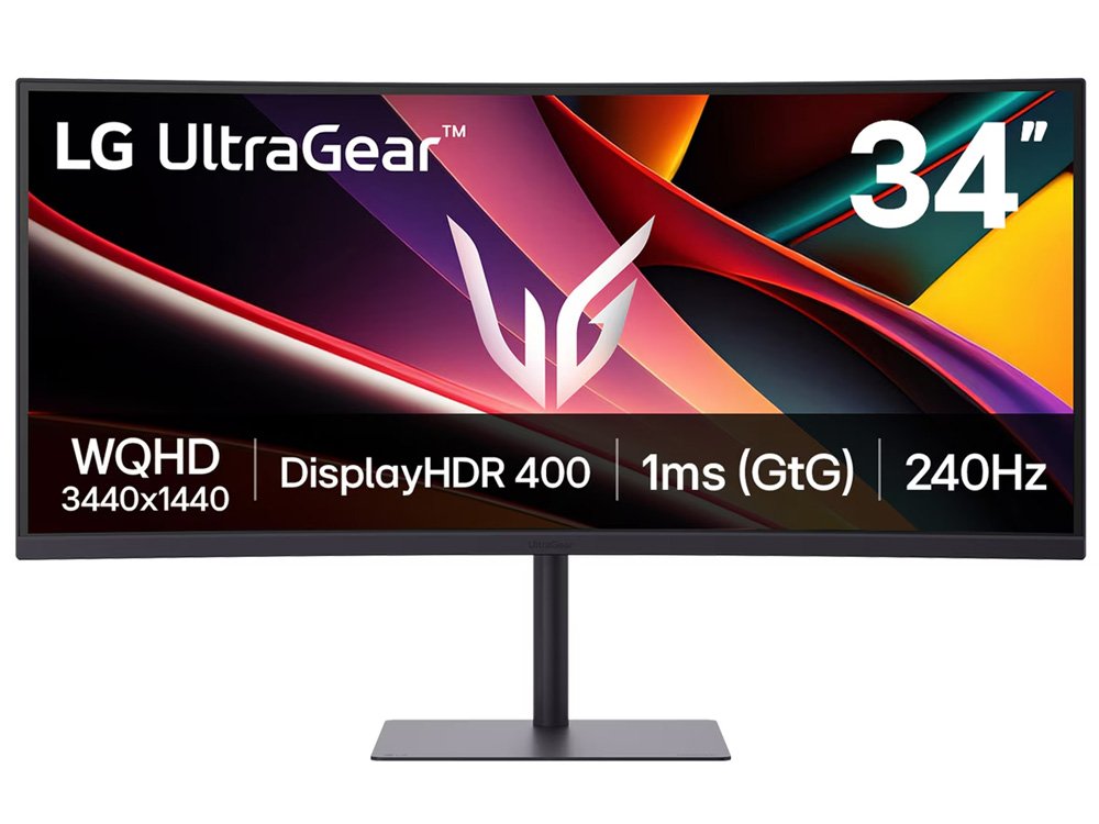 LG UltraGear 34" WQHD VA 240Hz Curved Gaming Monitor