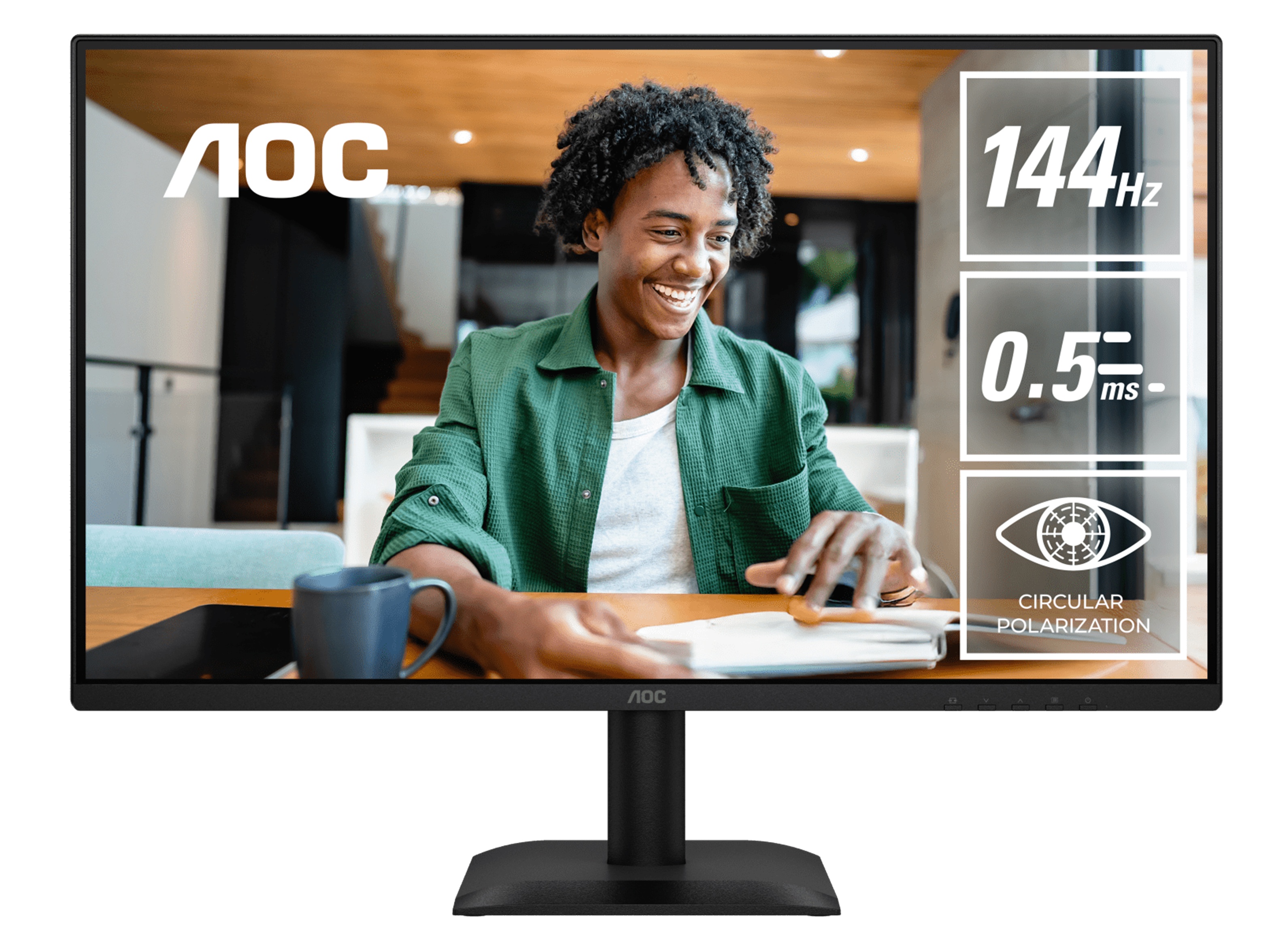 AOC 24E40L 23.8" 144Hz Circular Polarized Adaptive Sync Monitor