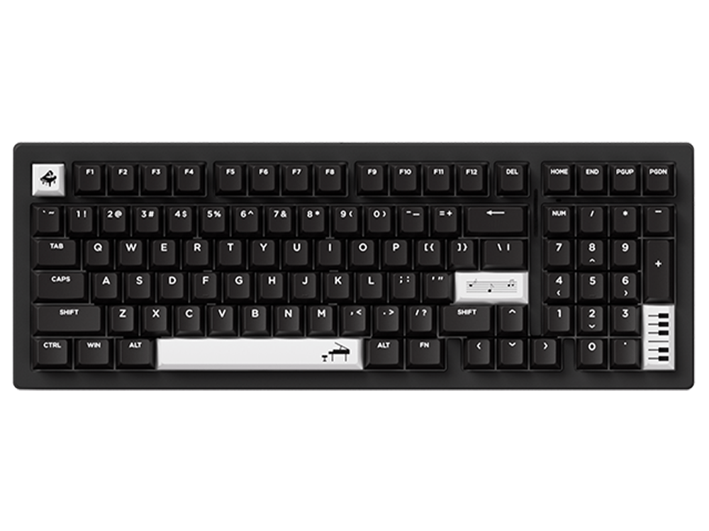 Akko X MonsGeek M2 V5 VIA Black Piano Themed Stellar Rose Switch Mechanical Keyboard