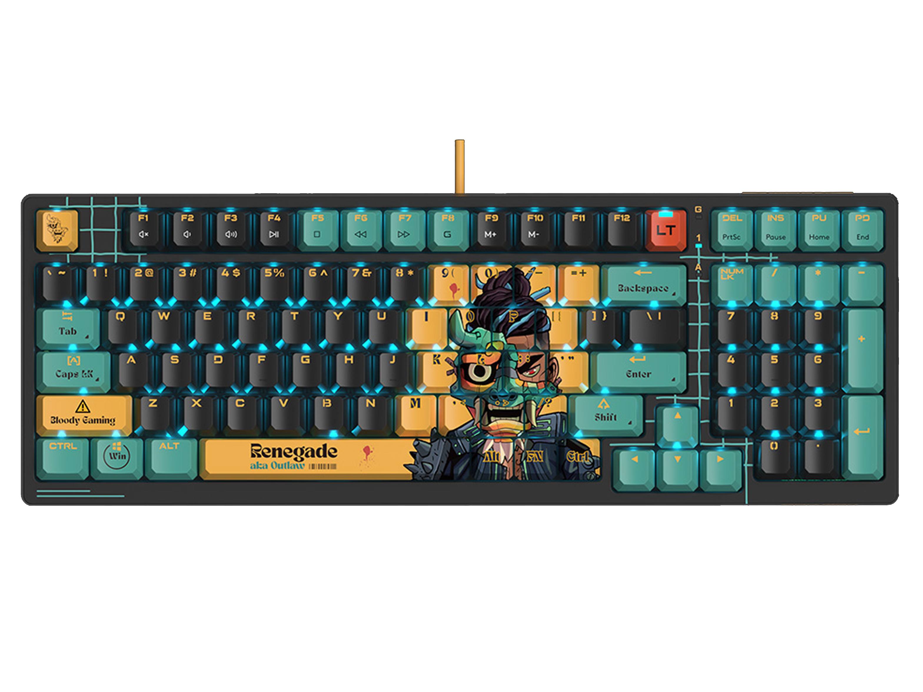 Bloody Alpha Optical Switch Mechanical Keyboard - AT98 Renegade
