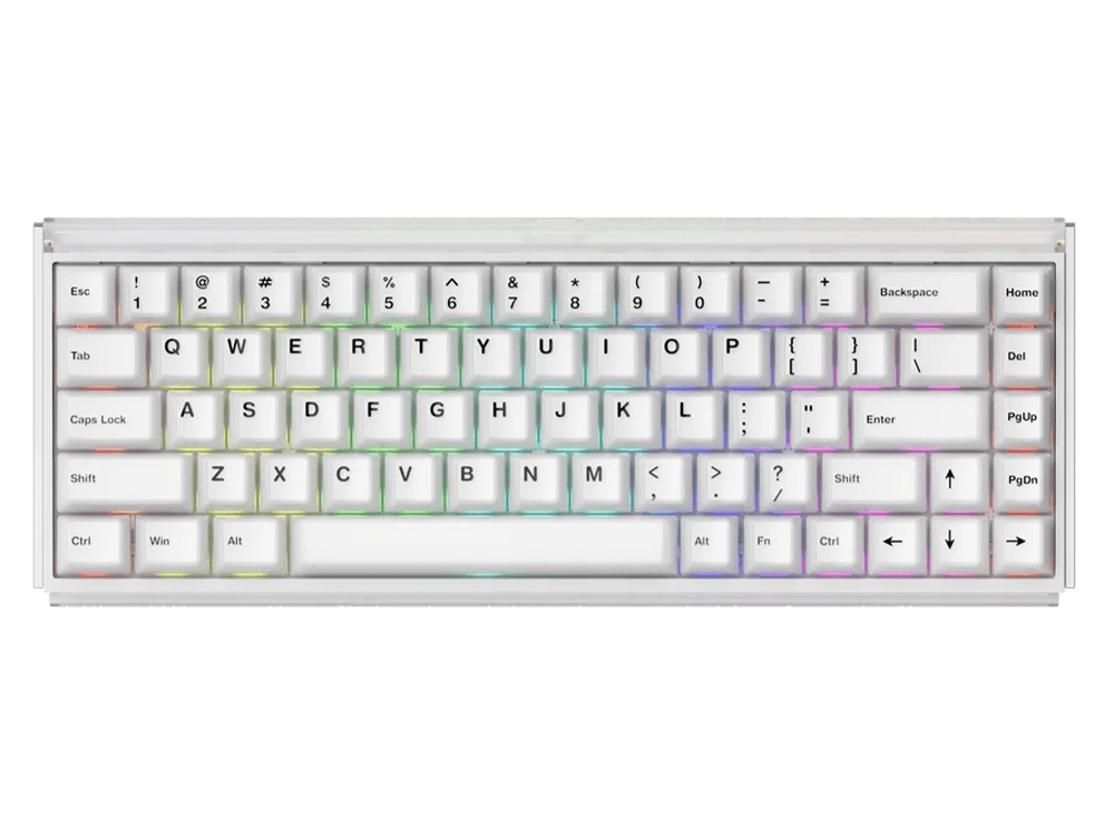 Akko Ray68 AstroAim Magnetic Switch RGB Wired Mechanical Keyboard - Misty White