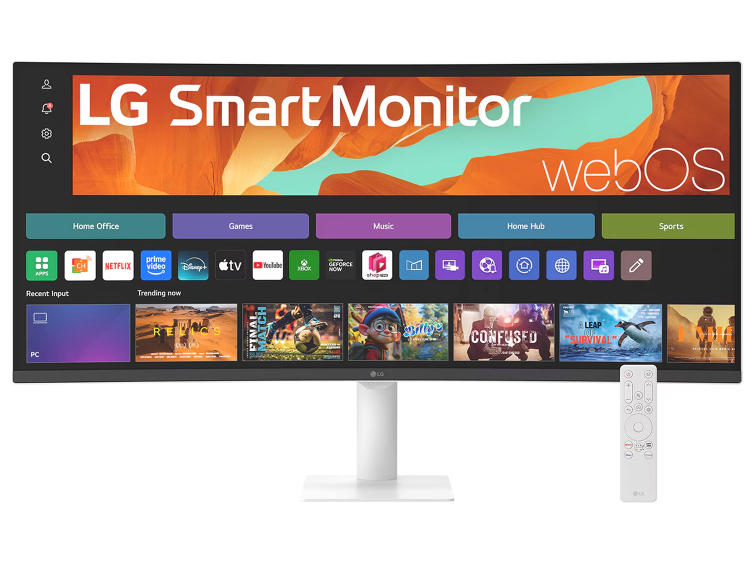 LG 34" UWQHD VA 100Hz HDR10 Curved Smart Monitor