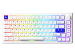 Akko MOD 007B PC RGB Hot-Swappable Mechanical Keyboard - Blue on White ...