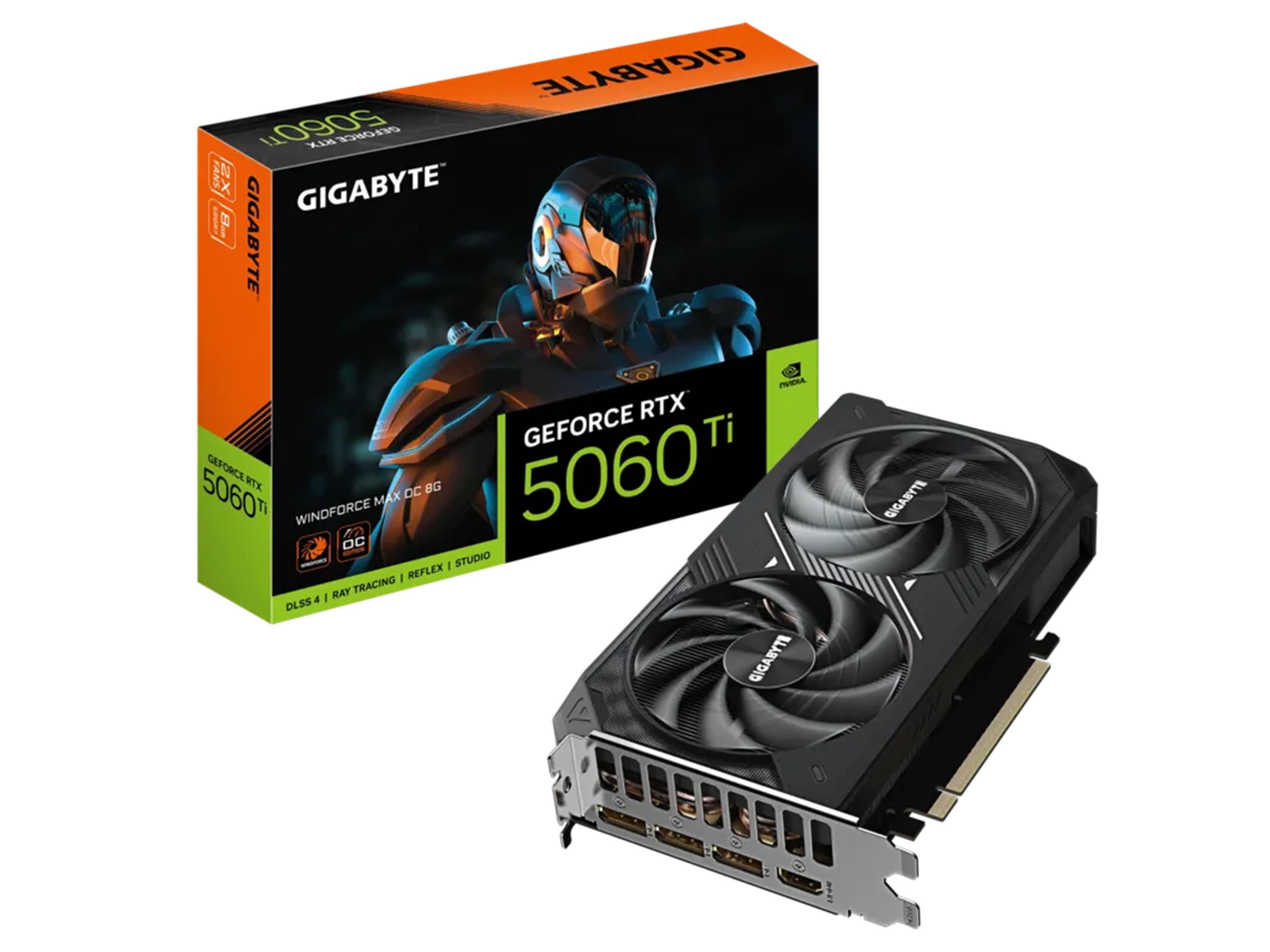 GIGABYTE GeForce RTX 5060 Ti WINDFORCE MAX OC 8GB Graphics Card