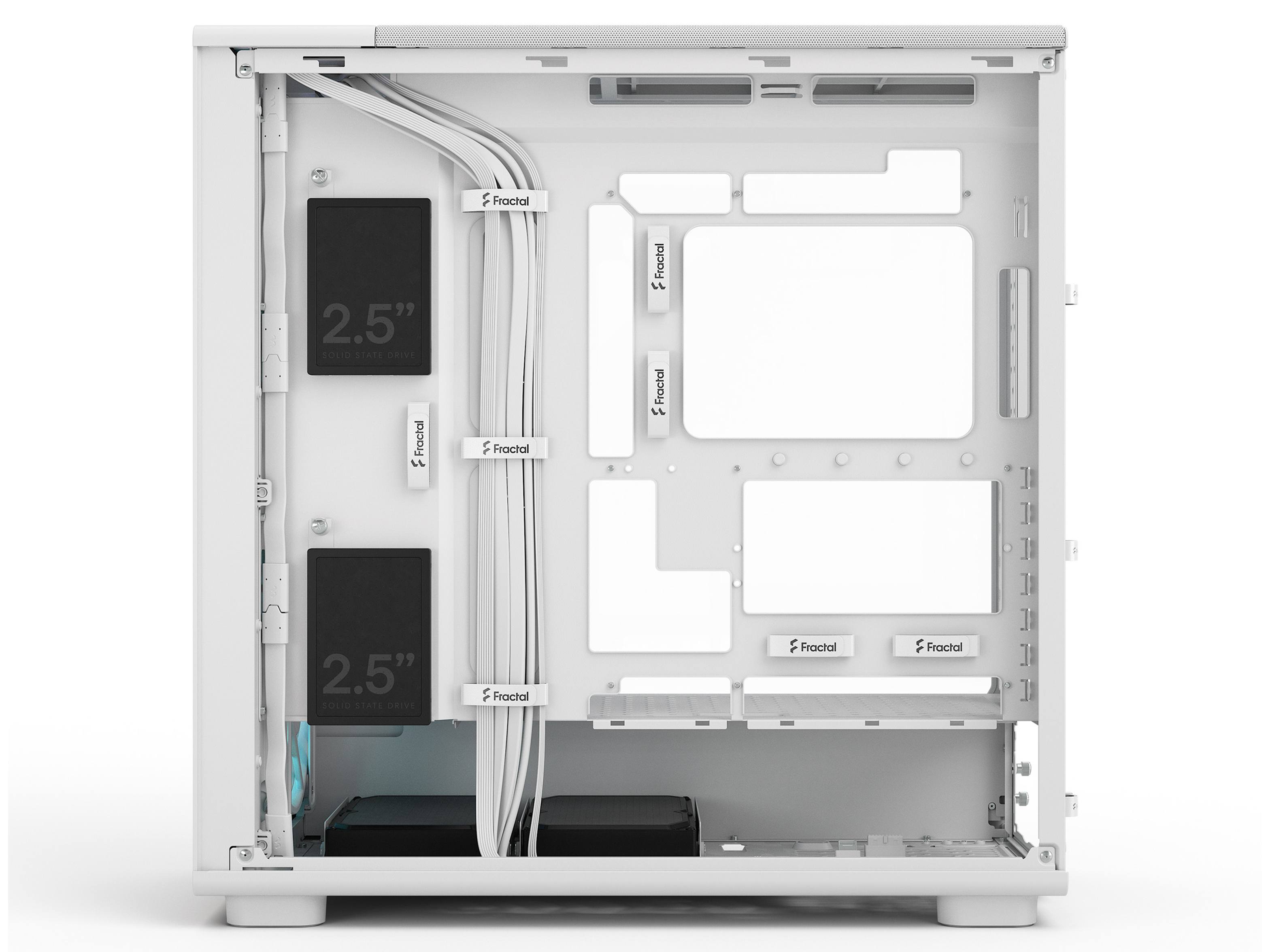 Fractal Design Epoch XL Full-Tower PC Case - White TG RGB Clear
