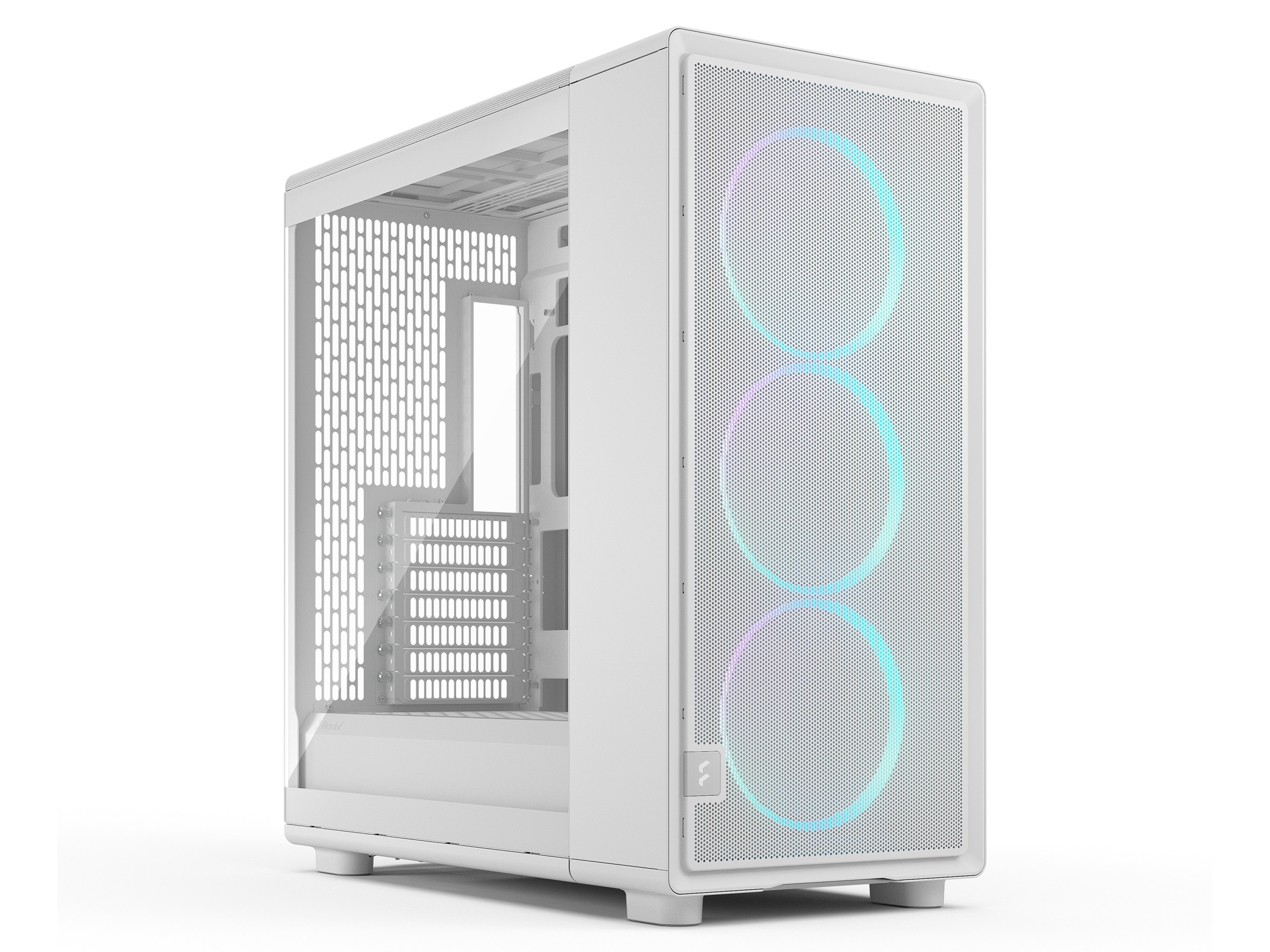 Fractal Design Epoch XL Full-Tower PC Case - White TG RGB Clear Tint