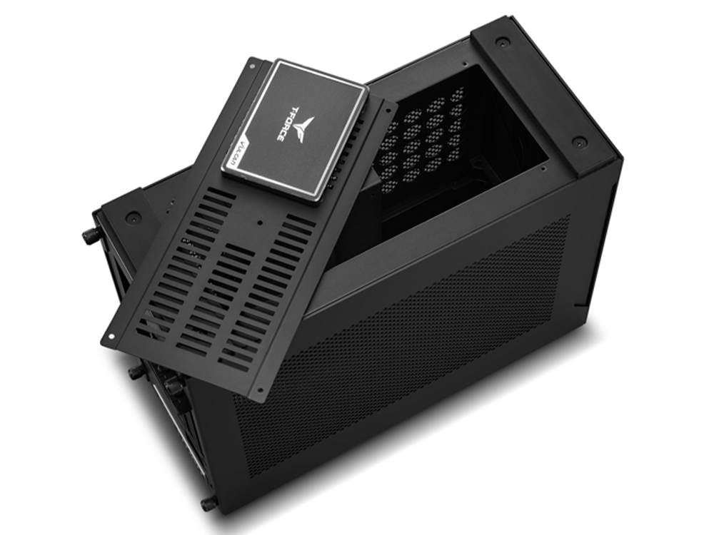 Lian Li A4-H2O PCIe 5.0 Mini-ITX Aluminum Case - Black [PC-A4H2OX5]