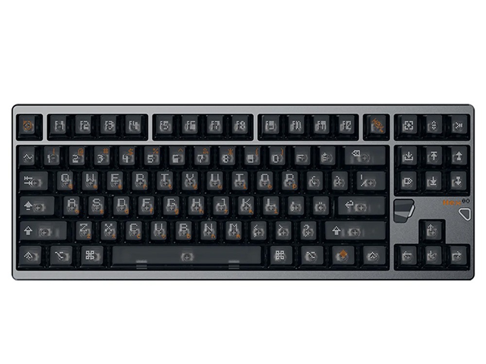 Qwertykeys QK & ATK HEX80 8K HE Wired Magnetic Switch Keyboard - Anodized Gray