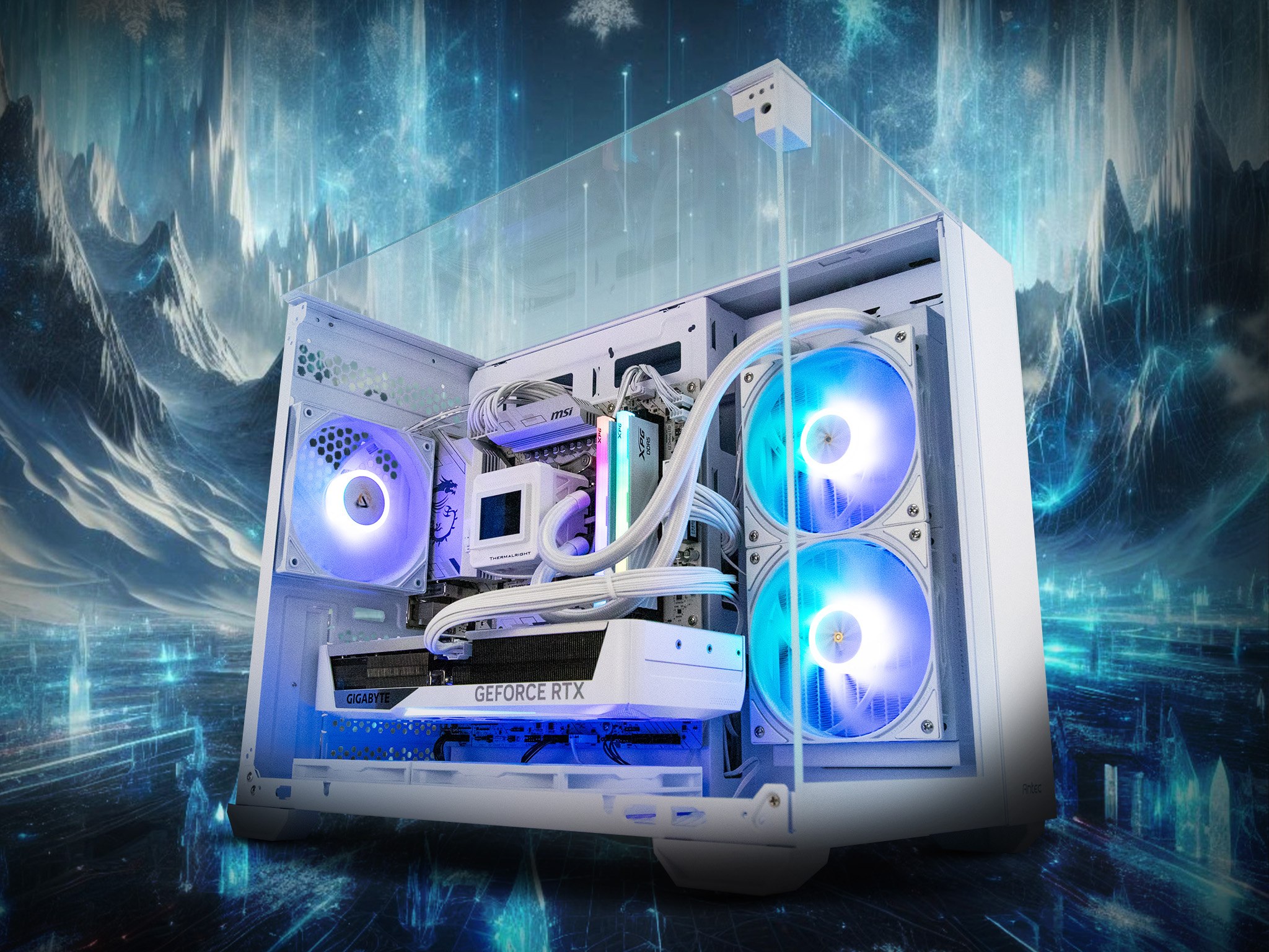 Centre Com Frozen Warframe Ryzen 7 7800X3D RTX 5070 Gaming PC with Windows 11