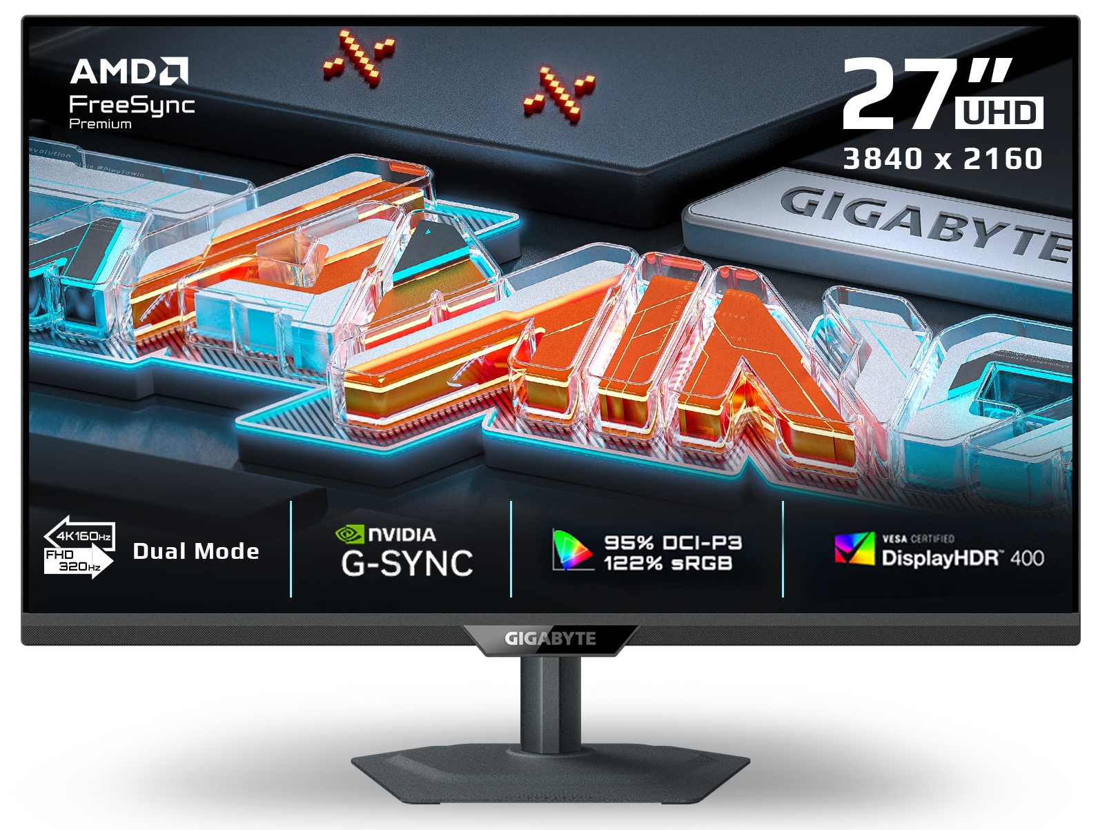 GIGABYTE G27U 27" IPS UHD 160Hz Gaming Monitor