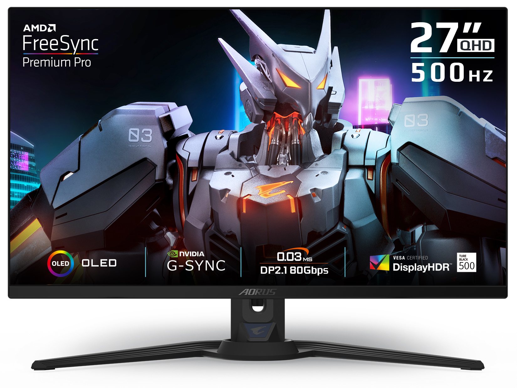 GIGABYTE AORUS FO27Q5P 27” QD-OLED Gaming Monitor