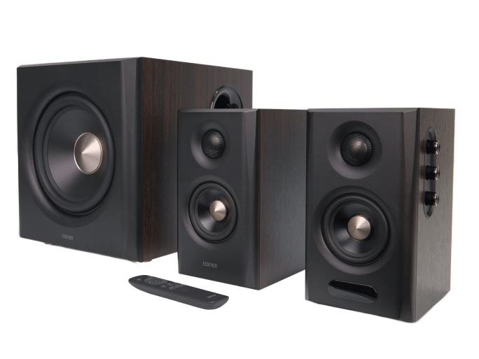 Edifier S355DB 150W RMS 2.1 Active Bluetooth 6.0 Speaker System with HDMI eARC - Walnut