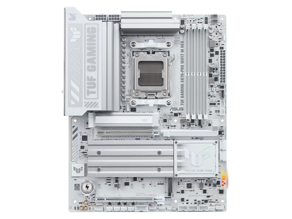 ASUS TUF Gaming X870-PRO WiFi7 W NEO AM5 White ATX Motherboard