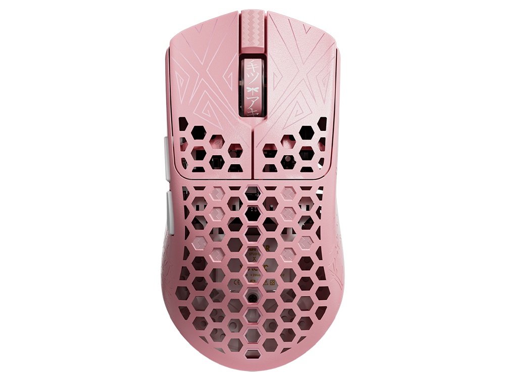 Arbiter Studio Akitsu Medium 38g 8K Carbon Fiber PAW3395 Wireless Gaming Mouse - Pink