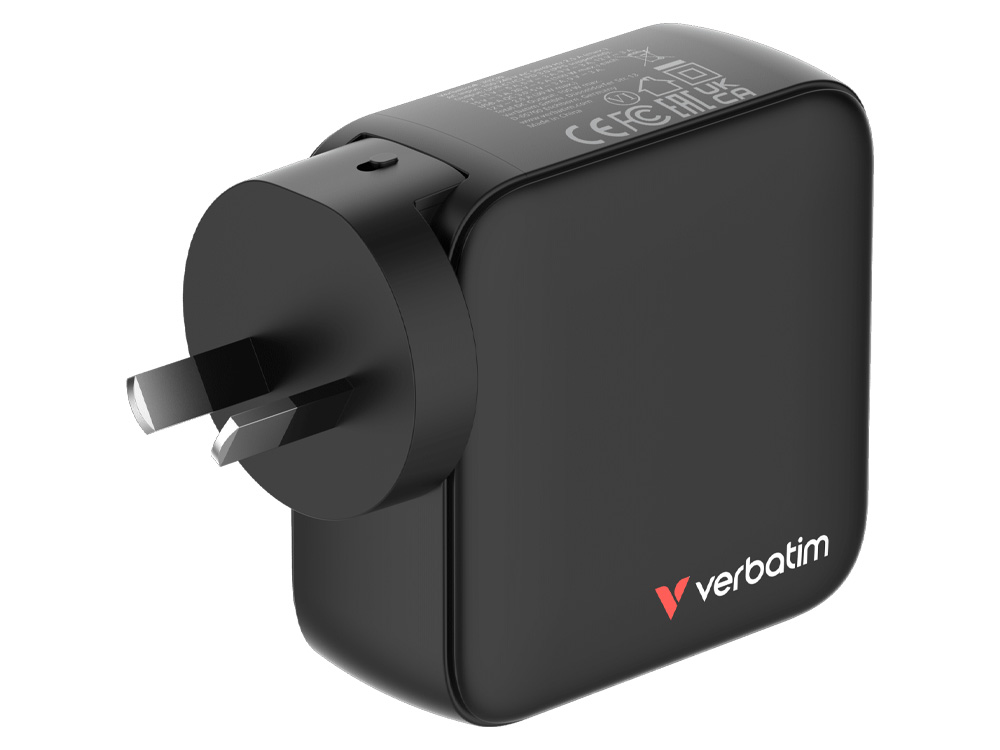 Verbatim 100W Mini GaN Charger with Display