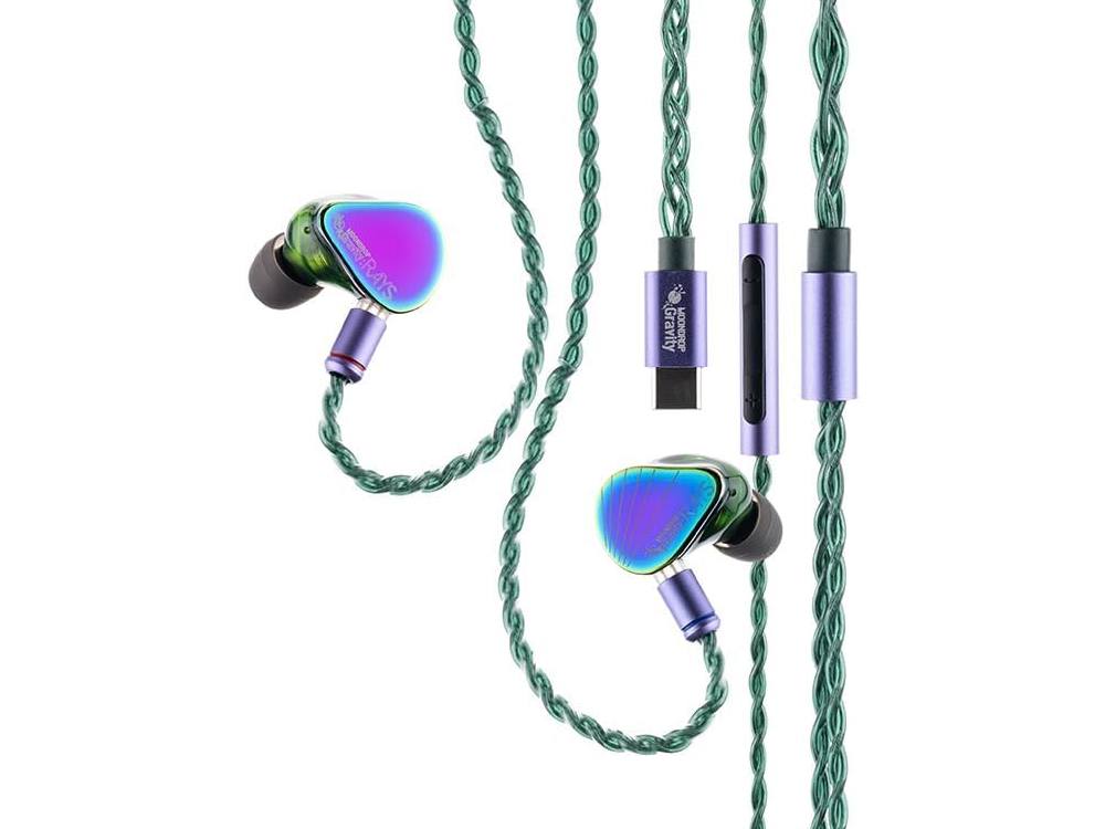 MOONDROP RAYS 1DD+1Planar Hybrid Driver USB-C DSP Gaming In-Ear Monitors with Mic