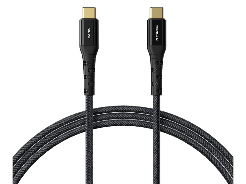 Verbatim Tough Max 1.2m 240W USB-C to USB-C Cable