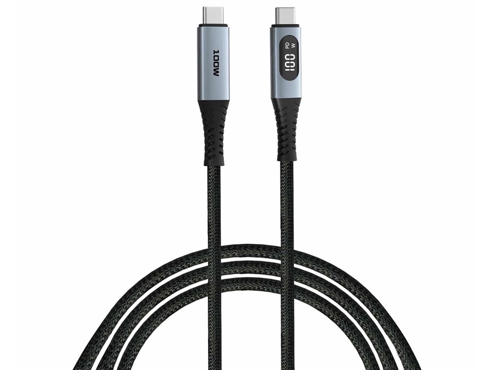 Verbatim Sync & Charge 120cm 100W USB-C to USB-C Cable with LED Power Display