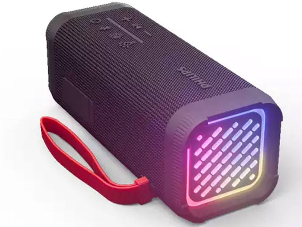 Philips TAS2000B Portable Wireless Bluetooth Speaker with RGB LED Light