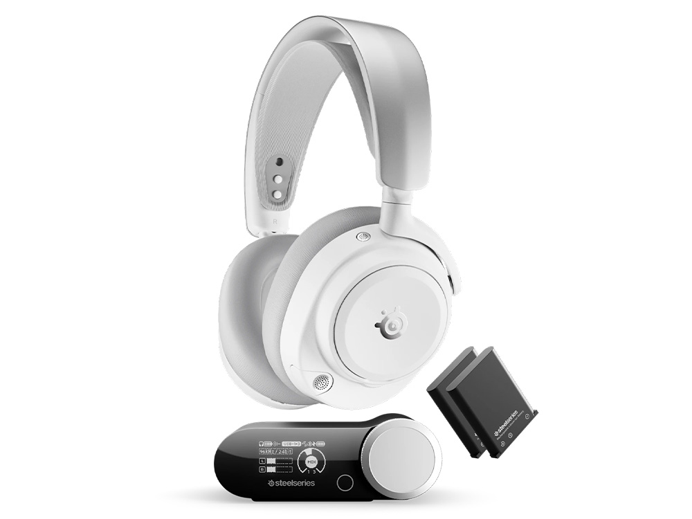 SteelSeries Arctis Nova Pro Omni Hi-Res Wireless ANC Gaming Headset - White