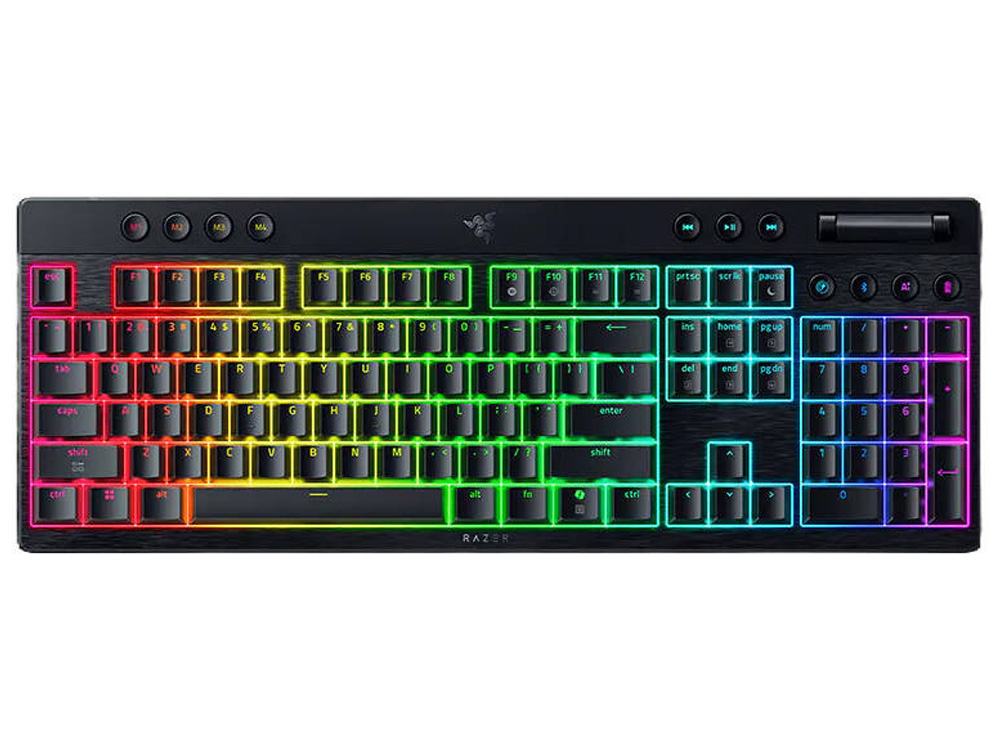 Razer BlackWidow V4 Low-Profile HyperSpeed Wireless Yellow Switch Mechanical Gaming Keyboard