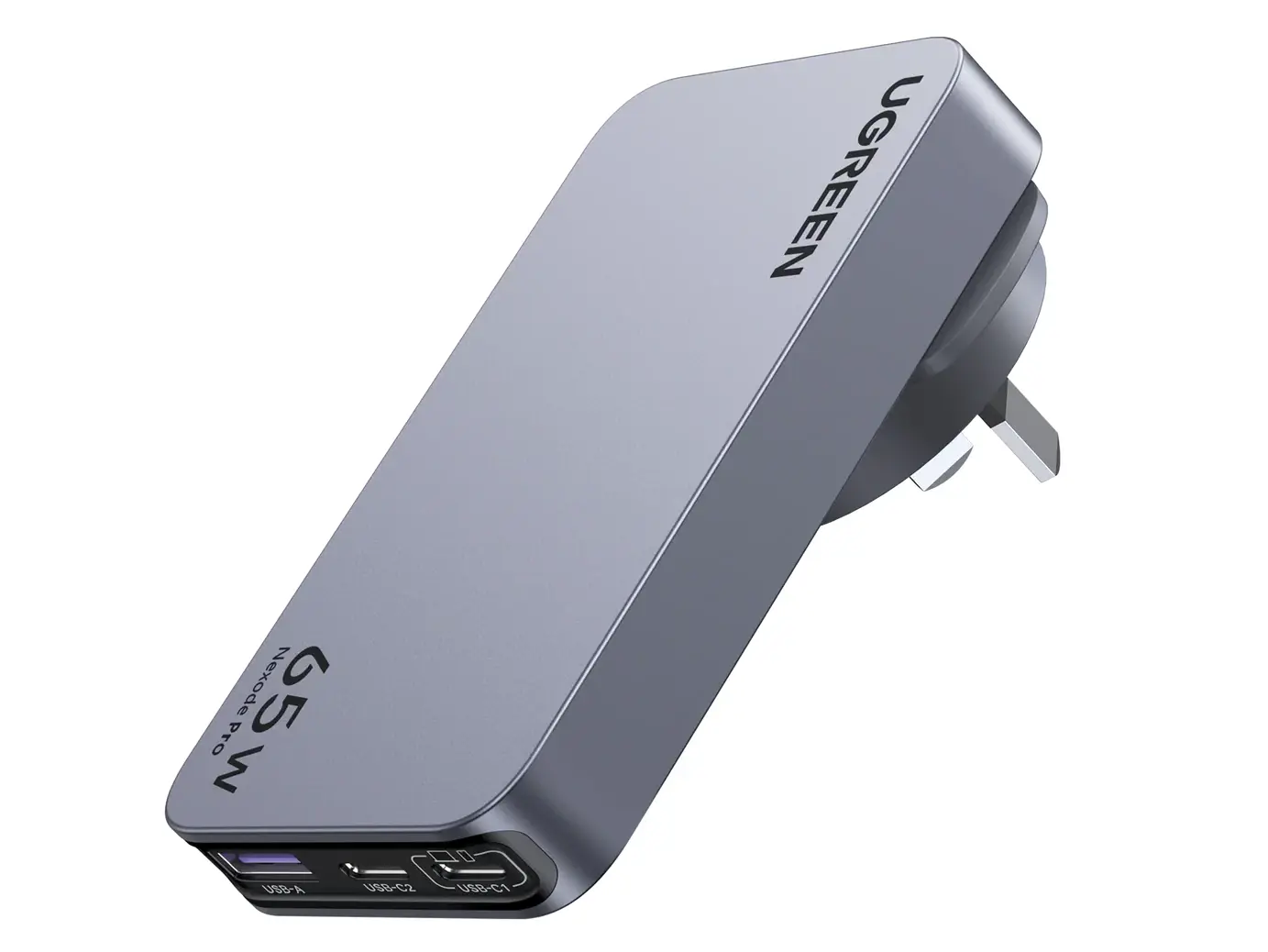 UGREEN Nexode Pro 65W 3-Port GaN Ultra-Slim Travel Wall Charger