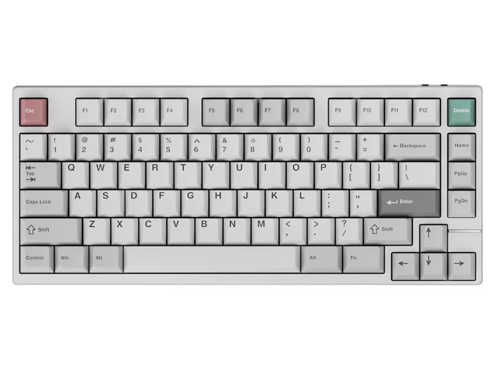 Qwertykeys x Neo Studio Neo75 Prebuilt Wireless Mechanical Keyboard - Spray-coated White