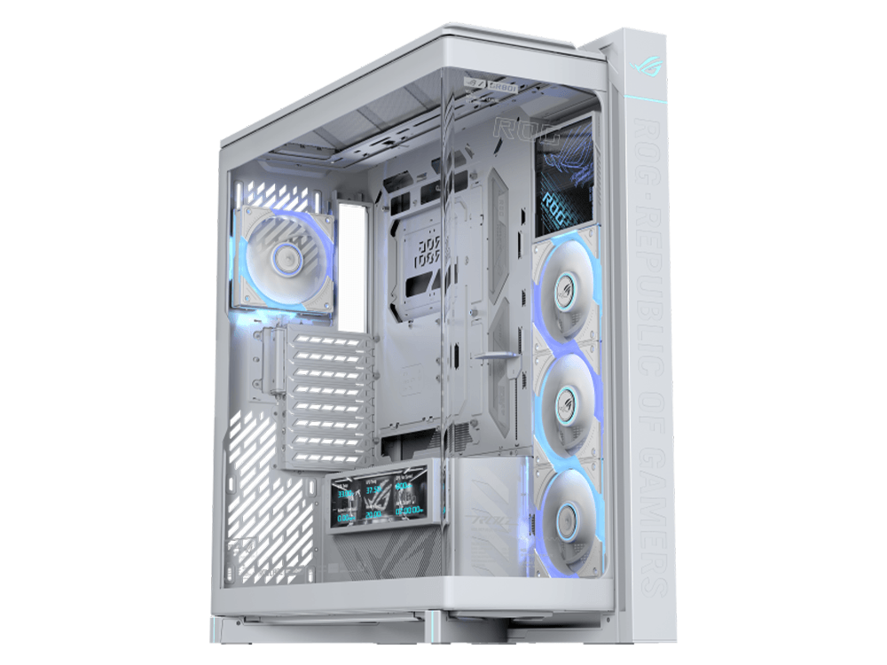 ASUS ROG Cronox ARGB GR801 CURVE TG E-ATX Full Tower Case - White