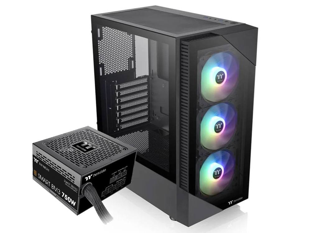 Thermaltake View 200 Black Case + 750W Power Supply Bundle
